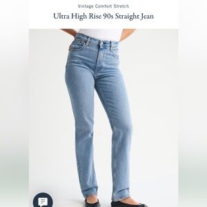 Abercrombie Ulta High Rise 90s straight